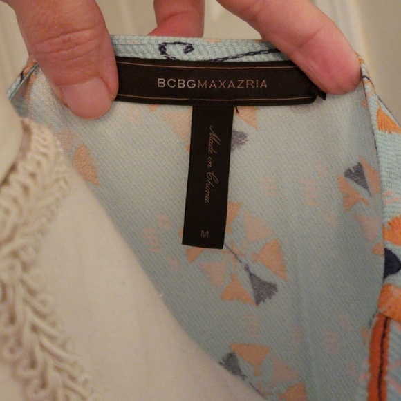 BCBGMaxazris Long Sleeve Boho Gypsy Tunic Dress - Picture 3 of 6